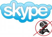 Problems with the camera in Skype